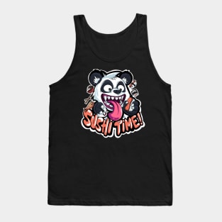 Sushi Time Panda - Funny Restaurant Panda Tank Top